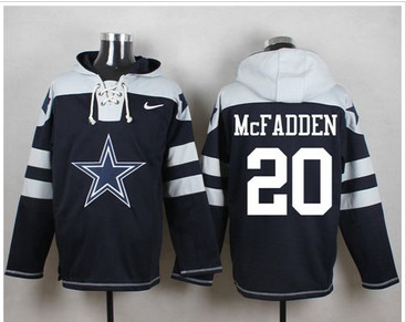 Nike Dallas Cowboys #20 Darren McFadden Navy Blue Player Pullover NFL Hoodie