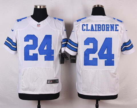 Nike Dallas Cowboys #24 Morris Claiborne White Stitched Jersey