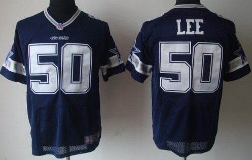 Nike Dallas Cowboys #50 Sean Lee Blue Elite Style Stitched Jersey