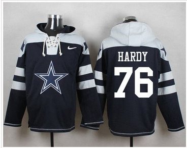 Nike Dallas Cowboys #76 Greg Hardy Navy Blue Player Pullover NFL Hoodie