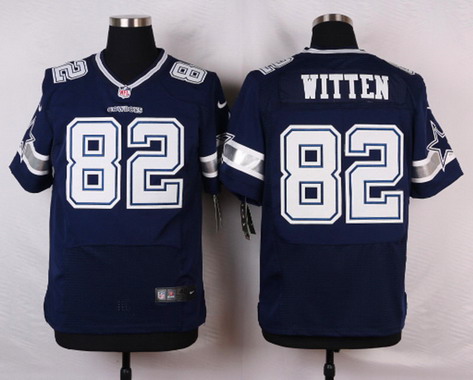 Nike Dallas Cowboys #82 Jason Witten Blue Elite Style Stitched Jersey