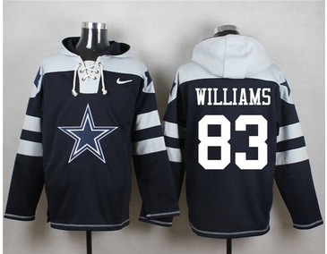 Nike Dallas Cowboys #83 Terrance Williams Navy Blue Player Pullover NFL Hoodie
