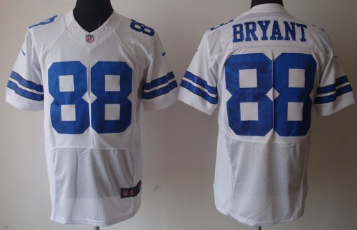 Nike Dallas Cowboys #88 Dez Bryant White Elite Style Stitched Jersey