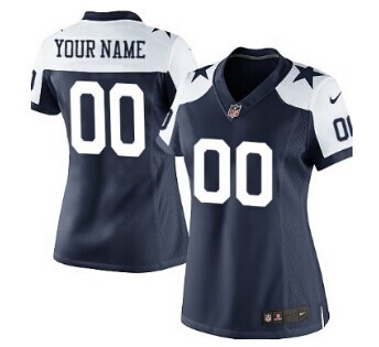 Nike Dallas Cowboys Customized Blue Thanksgiving Jersey