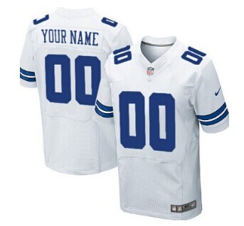 Nike Dallas Cowboys Customized White Elite Jersey