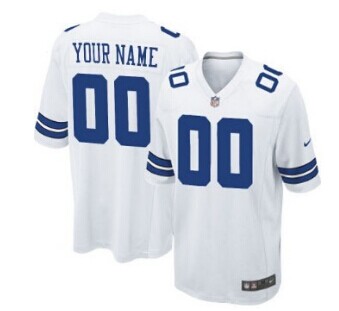 Nike Dallas Cowboys Customized White Limited Jersey
