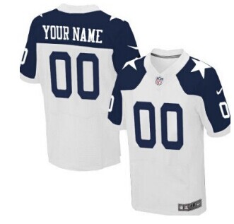Nike Dallas Cowboys Customized White Thanksgiving Elite Jersey
