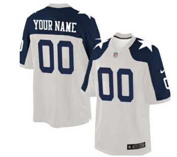 Nike Dallas Cowboys Customized White Thanksgiving Game Jersey