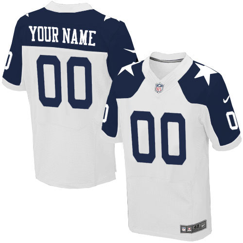 Nike Dallas Cowboys Elite White Alternate Men's Jersey NFL  Throwback Customized jerseys