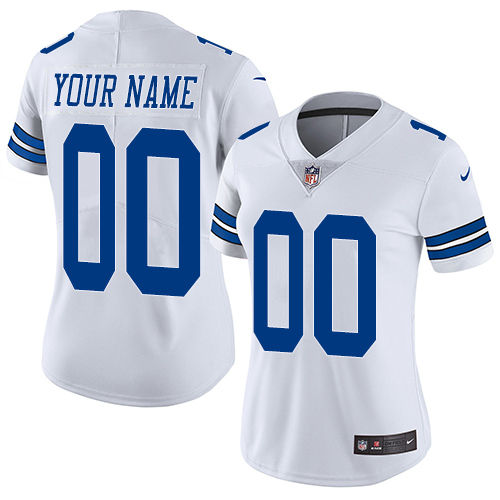 Nike Dallas Cowboys Elite White Road Women's Jersey NFL Vapor Untouchable Customized jerseys