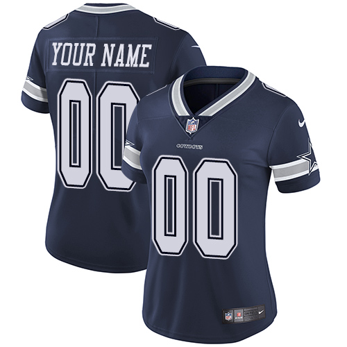 Nike Dallas Cowboys Limited Navy Blue Home Women's Jersey NFL  Vapor Untouchable Customized jerseys