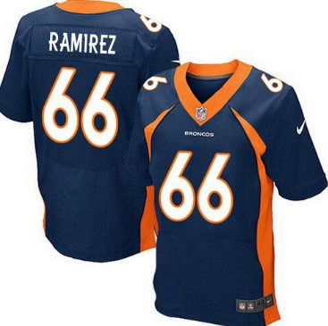 Nike Denver Broncos #66 Manny Ramirez 2013 Blue Elite Jersey.png