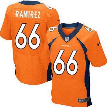 Nike Denver Broncos #66 Manny Ramirez 2013 Orange Elite Jersey.png