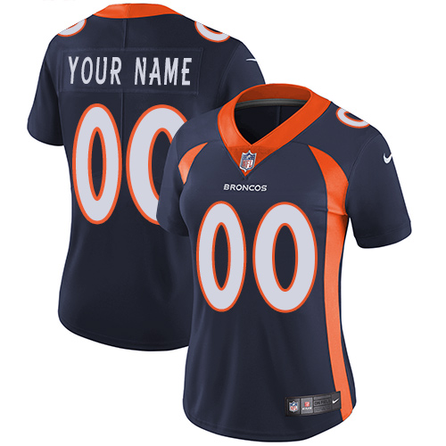 Nike Denver Broncos  Limited Navy Blue Alternate Women's Jersey NFLVapor Untouchable Customized jerseys