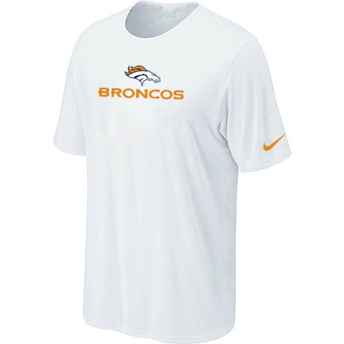 NEW Denver Broncos Authentic Logo T-Shirt White