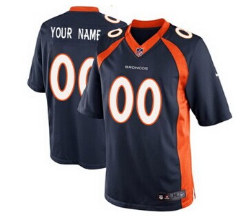 Nike Denver Broncos Customized 2013 Blue Game Jersey