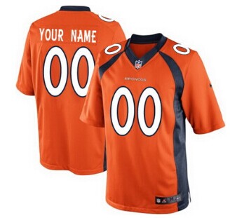 Nike Denver Broncos Customized 2013 Orange Game Jersey