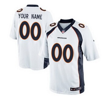 Nike Denver Broncos Customized 2013 White Game Jersey