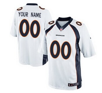 Nike Denver Broncos Customized 2013 White Limited Jersey