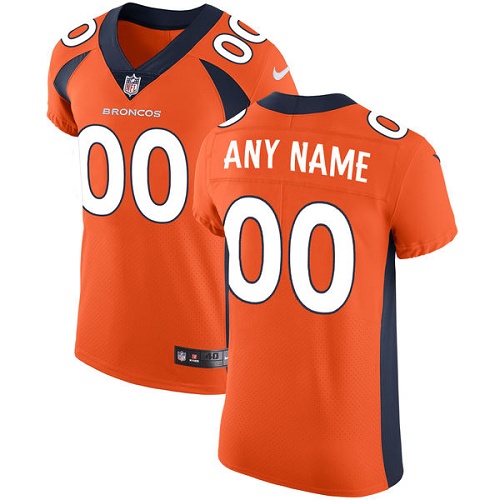 Nike Denver Broncos Elite Orange Home Men's Jersey NFL Vapor Untouchable Customized jerseys
