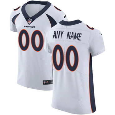 Nike Denver Broncos Elite White Road Men's Jersey NFL  Customized jerseys
