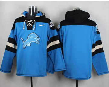 Nike Detroit Lions Blank Blue Player Pullover NFL Hoodie