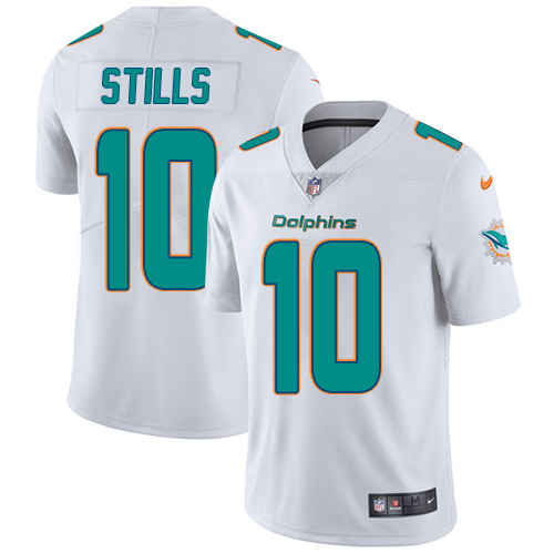 Nike Dolphins #10 Kenny Stills White Men's Stitched NFL Vapor Untouchable Limited Jersey