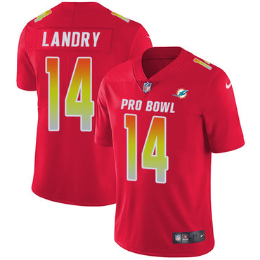 Nike Dolphins #14 Jarvis Landry Red Youth Stitched NFL Limited AFC 2018 Pro Bowl Jersey