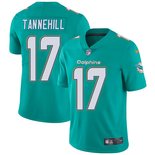 Nike Dolphins #17 Ryan Tannehill Aqua Green Team Color Men's Stitched NFL Vapor Untouchable Limited Jersey