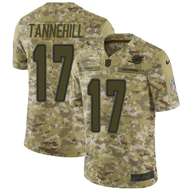 Nike Dolphins #17 Ryan Tannehill Camo Men's Stitched NFL Limited 2018 Salute To Service Jersey