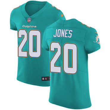 Nike Dolphins #20 Reshad Jones Aqua Green Team Color Men's Stitched NFL Vapor Untouchable Elite Jersey