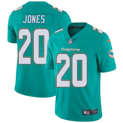 Nike Dolphins #20 Reshad Jones Aqua Green Team Color Men's Stitched NFL Vapor Untouchable Limited Jersey