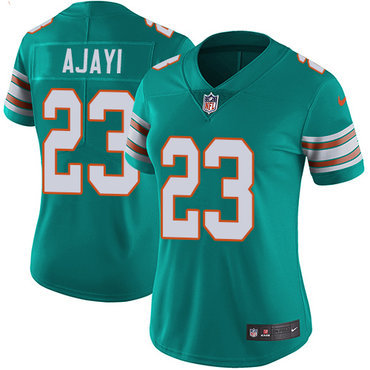 Nike Dolphins #23 Jay Ajayi Aqua Green Alternate Women's Stitched NFL Vapor Untouchable Limited Jersey