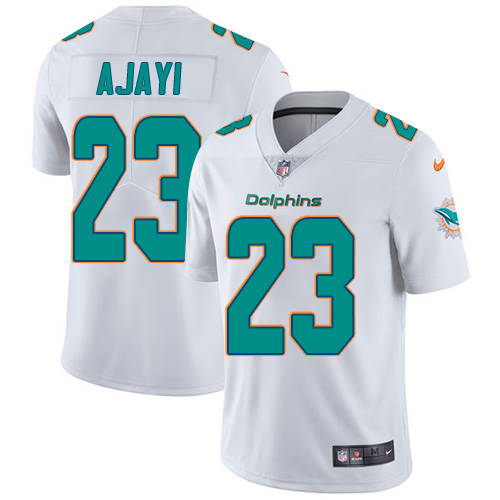 Nike Dolphins #23 Jay Ajayi White Men's Stitched NFL Vapor Untouchable Limited Jersey