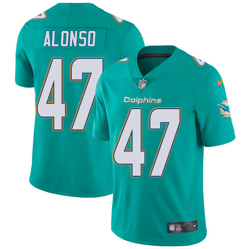 Nike Dolphins #47 Kiko Alonso Aqua Green Team Color Youth Stitched NFL Vapor Untouchable Limited Jersey