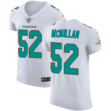 Nike Dolphins #52 Raekwon McMillan White Men's Stitched NFL Vapor Untouchable Elite Jersey