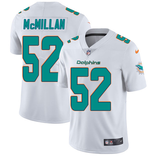 Nike Dolphins #52 Raekwon McMillan White Men's Stitched NFL Vapor Untouchable Limited Jersey