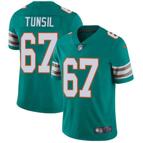 Nike Dolphins #67 Laremy Tunsil Aqua Green Alternate Men's Stitched NFL Vapor Untouchable Limited Jersey