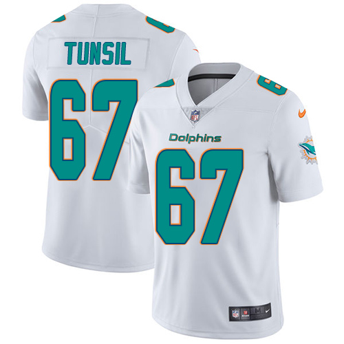 Nike Dolphins #67 Laremy Tunsil White Men's Stitched NFL Vapor Untouchable Limited Jersey