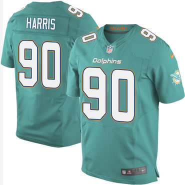 Nike Dolphins #90 Charles Harris Aqua Green Team Color Men's Stitched NFL New Elite Jersey