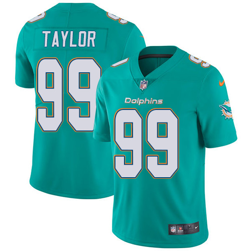 Nike Dolphins #99 Jason Taylor Aqua Green Team Color Men's Stitched NFL Vapor Untouchable Limited Jersey