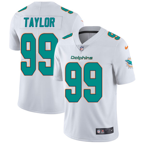 Nike Dolphins #99 Jason Taylor White Men's Stitched NFL Vapor Untouchable Limited Jersey