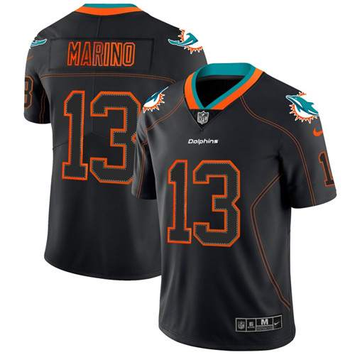 Nike Dolphins 13 Dan Marino Black Shadow Legend Limited Jersey