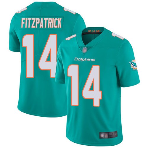 Nike Dolphins 14 Ryan Fitzpatrick Aqua Vapor Untouchable Limited Jersey