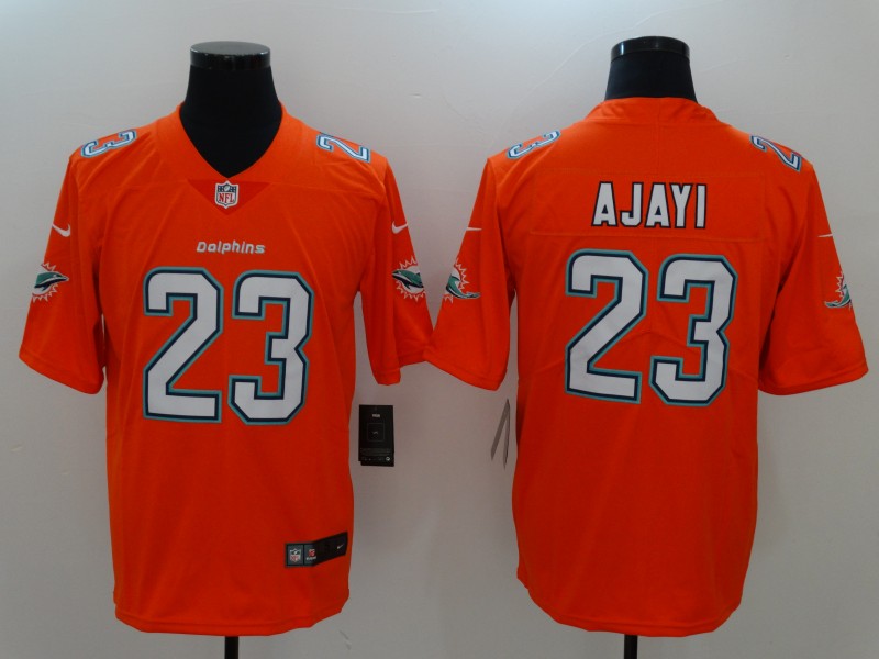Nike Dolphins 23 Jay Ajayi Orange Vapor Untouchable Limited Player Jersey