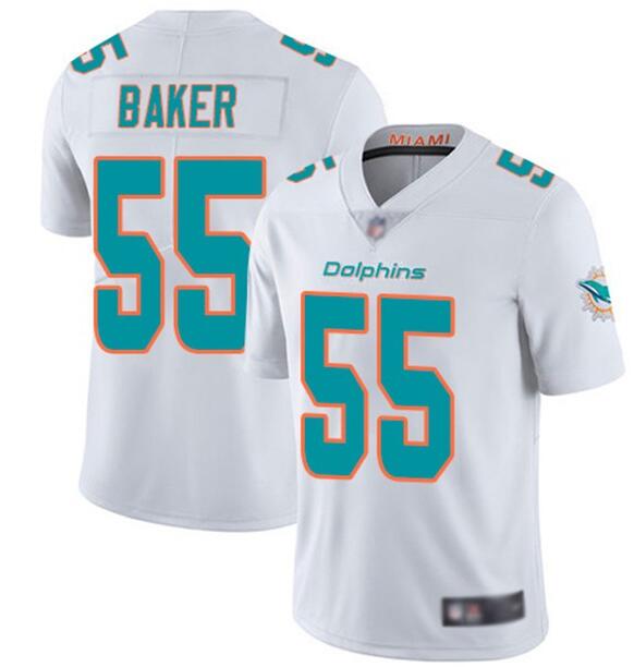 Nike Dolphins 55 Jerome Baker White Vapor Untouchable Limited Jersey