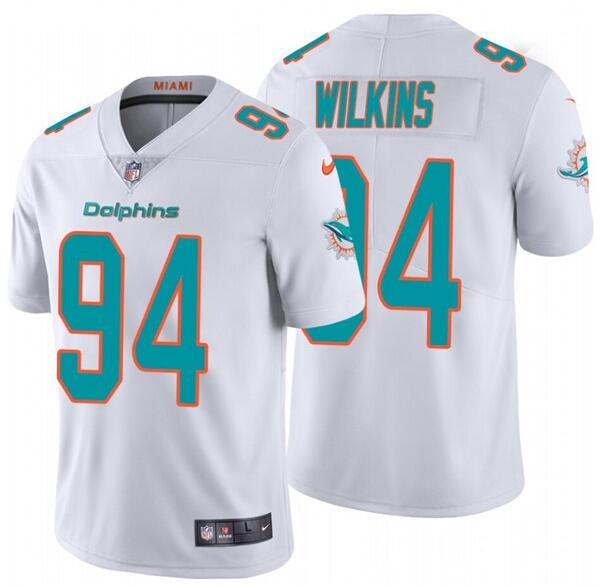 Nike Dolphins 94 Christian Wilkins White Vapor Untouchable Limited Jersey