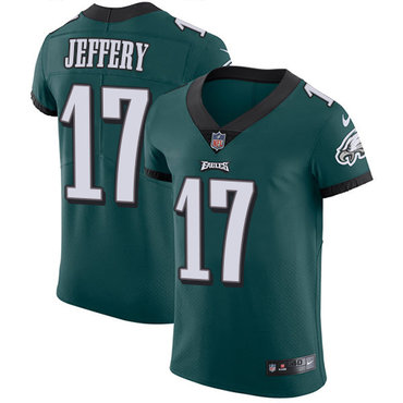 Nike Eagles #17 Alshon Jeffery Midnight Green Team Color Men's Stitched NFL Vapor Untouchable Elite Jersey