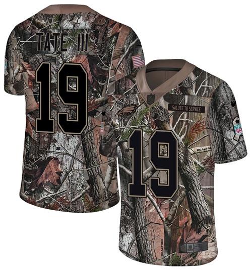 Nike Eagles #19 Golden Tate III Camo Men's Stitched NFL Limited Rush Realtree Jersey