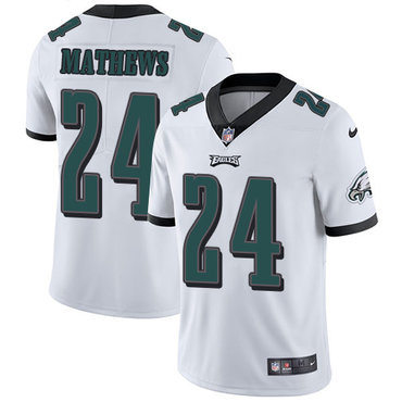 Nike Eagles #24 Ryan Mathews White Men's Stitched NFL Vapor Untouchable Limited Jersey